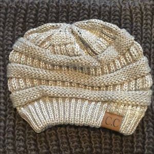 C.C Silver Beanie